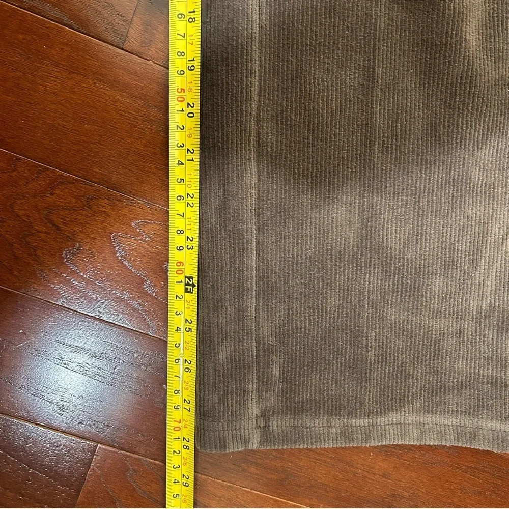 $89 L. L. Bean Womens Corduroy Pants Small Brown Stretch Elastic Waist Pull on